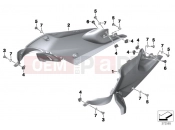 BMW Motorrad BMW 2016 R-Models K5x R 1200 R (0A04, 0A14) Cover for tank, lower