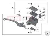 BMW Motorrad BMW 2016 C-Models C evolution (0C03) Handbrake lever, front wheel