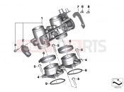 BMW Motorrad BMW 2016 C-Models C 650 Sport 16 (0C04, 0C14) Throttle valve and actuator