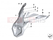 BMW Motorrad BMW 2016 C-Models C 650 Sport 16 (0C04, 0C14) Mudguard rear