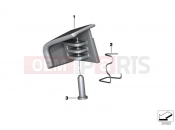 BMW Motorrad BMW 2016 C-Models C 650 Sport 16 (0C04, 0C14) Control for storage compartment, right