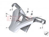BMW Motorrad BMW 2016 C-Models C 650 Sport 16 (0C04, 0C14) Handlebar cover, top