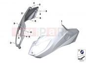 BMW Motorrad BMW 2016 C-Models C 650 Sport 16 (0C04, 0C14) Trim cover side section, upper