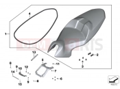 BMW Motorrad BMW 2016 C-Models C 650 Sport 16 (0C04, 0C14) Bench seat