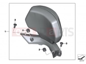 BMW Motorrad BMW 2016 C-Models C 650 Sport 16 (0C04, 0C14) Backrest