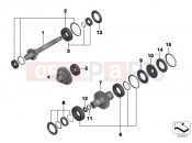 BMW Motorrad BMW 2016 C-Models C 650 GT 16 (0C05, 0C15) Input shaft, layshaft and output shaft