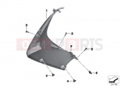 BMW Motorrad BMW 2016 C-Models C 650 GT 16 (0C05, 0C15) Fairing side panel, front