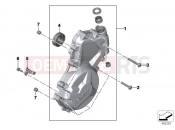 BMW Motorrad BMW 2016 S models S 1000 RR 15 (0D10,0D21) Engine housing cover, left