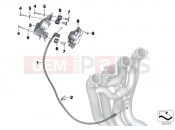 BMW Motorrad BMW 2016 S models S 1000 RR 15 (0D10,0D21) Servo, exhaust flap, interference pipe