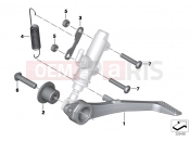 BMW Motorrad BMW 2016 S models S 1000 RR 15 (0D10,0D21) Brake pedal