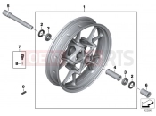 BMW Motorrad BMW 2016 S models S 1000 RR 15 (0D10,0D21) Cast rim, front
