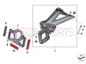 BMW Motorrad BMW 2016 S models S 1000 RR 15 (0D10,0D21) License plate holder