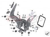 BMW Motorrad BMW 2016 S models S 1000 RR 15 (0D10,0D21) Front panel carrier
