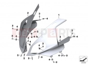BMW Motorrad BMW 2016 S models S 1000 RR 15 (0D10,0D21) Trim panel upper part