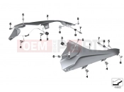 BMW Motorrad BMW 2016 S models S 1000 RR 15 (0D10,0D21) Side trim panel top