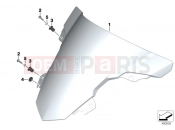 BMW Motorrad BMW 2016 S models S 1000 RR 15 (0D10,0D21) Windshield