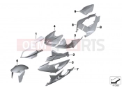 BMW Motorrad BMW 2016 S models S 1000 RR 15 (0D10,0D21) Primed parts