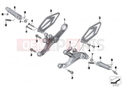 BMW Motorrad BMW 2016 S models S 1000 RR 15 (0D10,0D21) Footrest, front