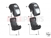 BMW Motorrad BMW 2016 S models S 1000 RR 15 (0D10,0D21) Combination switch, handlebar, right