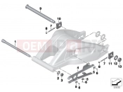 BMW Motorrad BMW 2016 S models S 1000 R 17 (0D52, 0D62) Trailing arm - Mounted parts