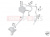 BMW Motorrad BMW 2016 S models S 1000 R 17 (0D52, 0D62) Brake pipe rear