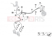 BMW Motorrad BMW 2016 S models S 1000 R 17 (0D52, 0D62) Brake pipe, front