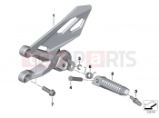 BMW Motorrad BMW 2016 S models S 1000 R 17 (0D52, 0D62) Footrest, front