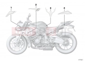 BMW Motorrad BMW 2016 S models S 1000 R 17 (0D52, 0D62) Stick-on label