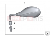 BMW Motorrad BMW 2016 S models S 1000 R 17 (0D52, 0D62) Mirror