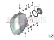 BMW Motorrad BMW 2016 S models S 1000 R 17 (0D52, 0D62) Headlight