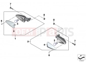 BMW Motorrad BMW 2016 S models S 1000 R 17 (0D52, 0D62) Turn signals, rear