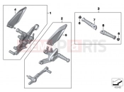 BMW Motorrad BMW 2016 S models S 1000 R 17 (0D52, 0D62) HP Footpeg system
