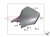 BMW Motorrad BMW 2016 S models S 1000 R 17 (0D52, 0D62) Bench seat, Comfort