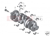 BMW Motorrad BMW 2016 S models S 1000 XR (0D03, 0D13) Crankshaft attaching parts