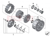 BMW Motorrad BMW 2016 S models S 1000 XR (0D03, 0D13) Clutch - single parts