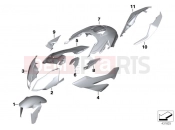 BMW Motorrad BMW 2016 S models S 1000 XR (0D03, 0D13) Primed parts