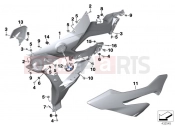 BMW Motorrad BMW 2016 S models S 1000 XR (0D03, 0D13) Fairing side section