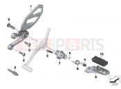 BMW Motorrad BMW 2016 S models S 1000 XR (0D03, 0D13) Footrest, front