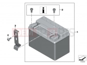 BMW Motorrad BMW 2016 S models S 1000 XR (0D03, 0D13) Battery with bracket