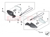 BMW Motorrad BMW 2016 S models S 1000 XR (0D03, 0D13) Turn signals, rear