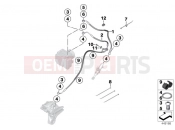 BMW Motorrad BMW 2014 S models HP4 (0D01, 0D11) Brake pipe rear ABS