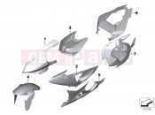 BMW Motorrad BMW 2014 S models HP4 (0D01, 0D11) Primed parts