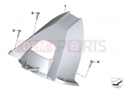 BMW Motorrad BMW 2014 S models S 1000 RR 15 (0D10,0D21) Wheel cover, rear