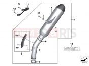 BMW Motorrad BMW 2014 S models S 1000 RR 15 (0D10,0D21) Sport muffler