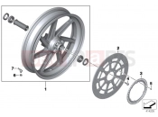 BMW Motorrad BMW 2014 S models S 1000 RR 15 (0D10,0D21) Forged wheel, front