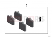 BMW Motorrad BMW 2014 S models S 1000 RR 15 (0D10,0D21) HP Race brake pads