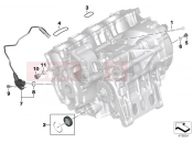 BMW Motorrad BMW 2014 S models S 1000 XR (0D03, 0D13) Engine housing mounting parts