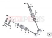 BMW Motorrad BMW 2014 S models S 1000 XR (0D03, 0D13) Valves with springs
