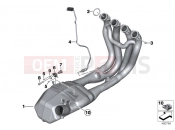 BMW Motorrad BMW 2014 S models S 1000 XR (0D03, 0D13) Exhaust manifold