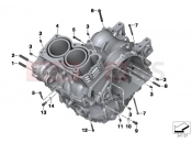 BMW MOTORRAD F 800 GT (0B03, 0B13) Engine housing mounting parts